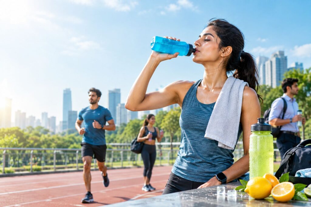 Hydration and sports drinks representing the growing beverage market in India