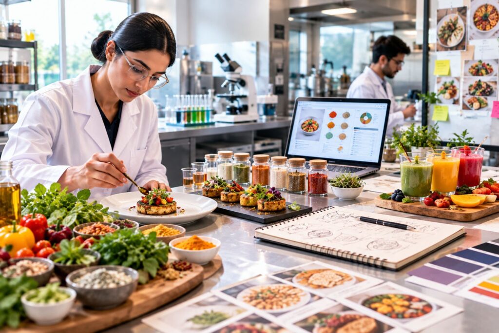 Alt Text: Food recipe formulation and product development for innovative food products