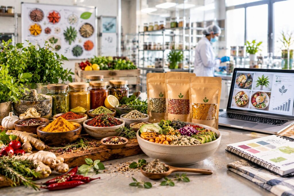 Seasoning trends 2025 featuring bold flavors, clean label ingredients and wellness-focused seasonings