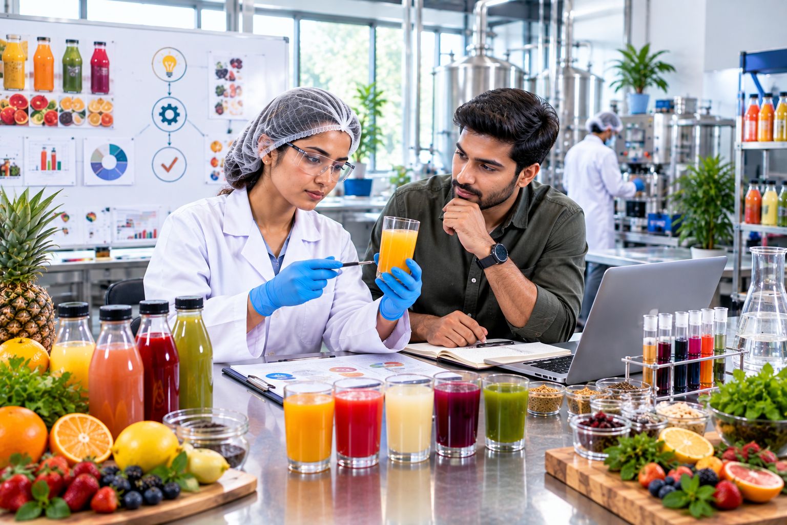 Food consultant helping beverage startups with product development and commercial production