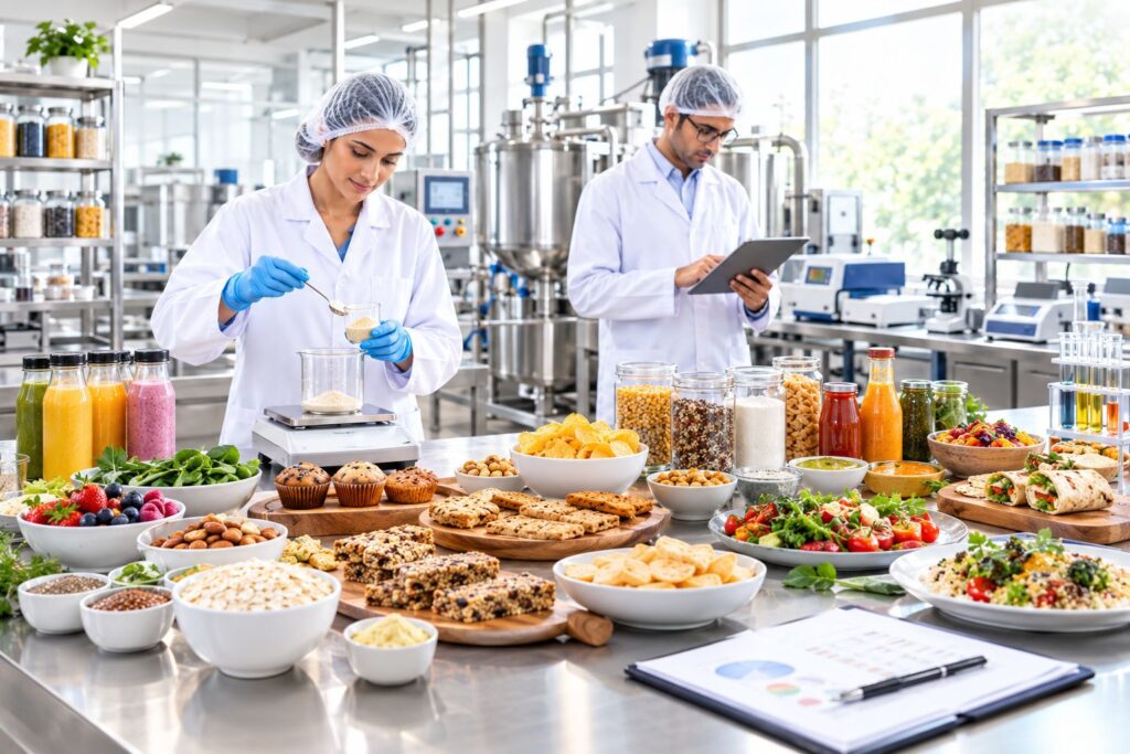 Advanced food recipe development and food technology for product formulation