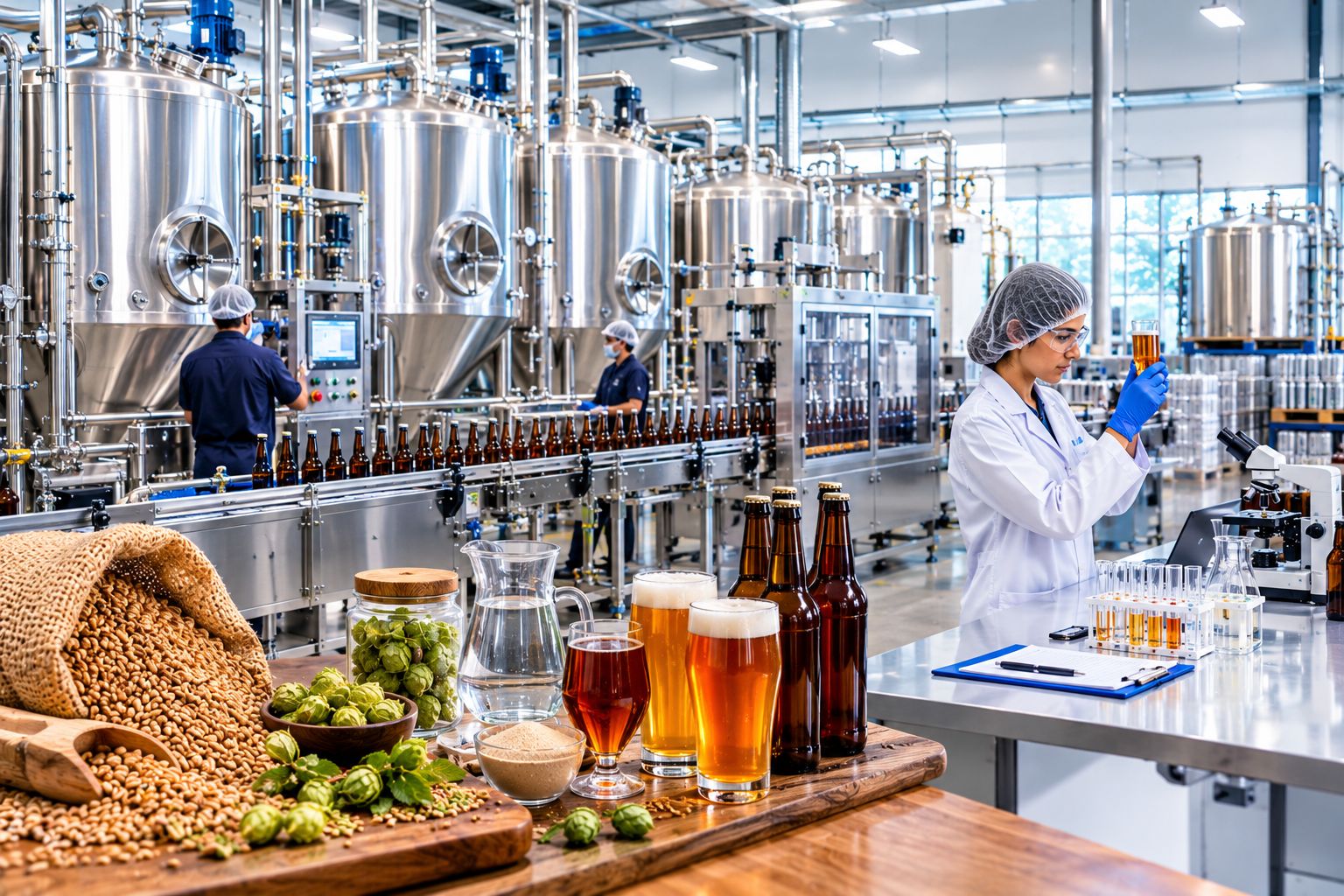 Beer manufacturing consultants supporting brewery production in India