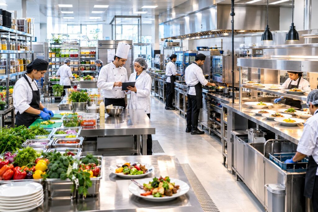 Expert food consulting services for improving kitchen efficiency