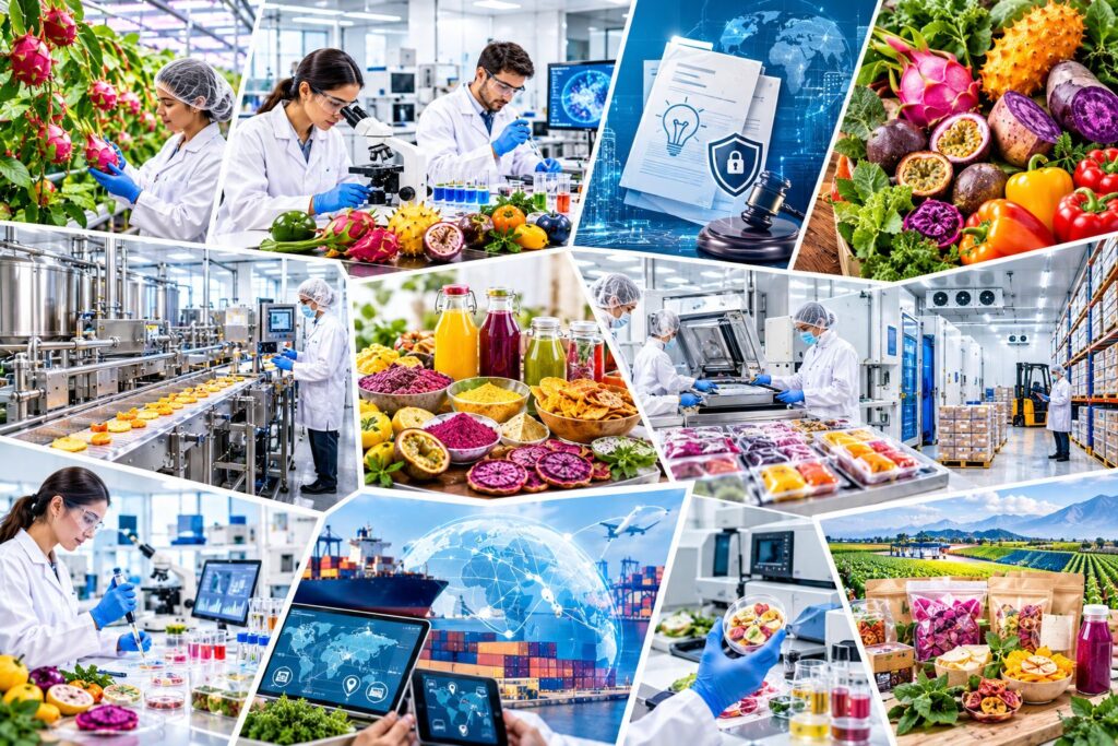 Exotic fruits and vegetables technology, patent research, processing and preservation