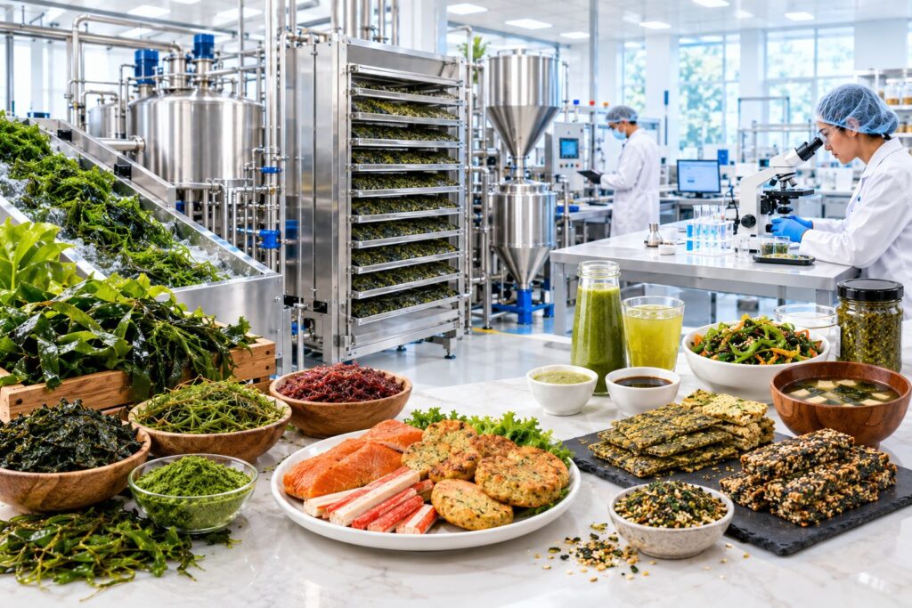 Seaweed processing and food product development facility
